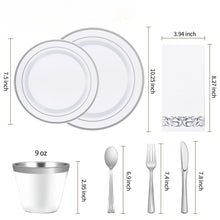Goodluck Disposable Silver Plastic Dinnerware Set