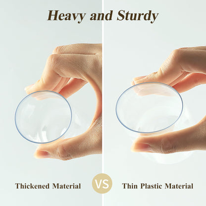 Goodluck 9 oz Disposable Stemless Clear  Plastic Champagne Flutes for Party, Graduation & Wedding