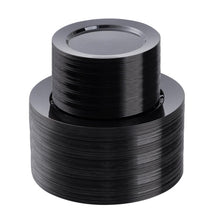 Goodluck Disposable Black Plastic Plates Set