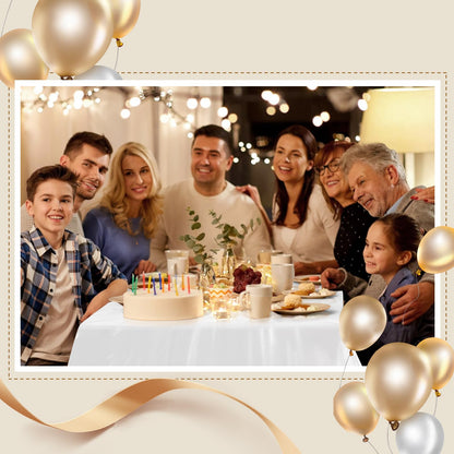 Goodluck 54 Inch X 300 Feet White Plastic Table Cloths with Cutter Box