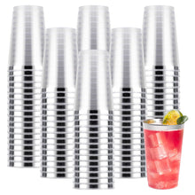 Goodluck Disposable 14oz Silver Plastic Cups for Party