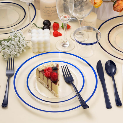 Hosting Made Easy – Beautiful & Hassle-Free with Durable and Fancy Disposable Dinnerware Set