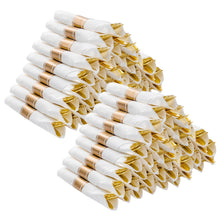 Goodluck 100 Pack Pre-Rolled Gold Plastic Silverware Set