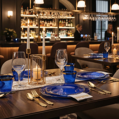 Disposable Retro Dinnerware Set for Party, Wedding