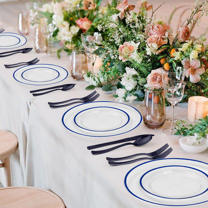 Hosting Made Easy – Beautiful & Hassle-Free with Durable and Fancy Disposable Dinnerware Set