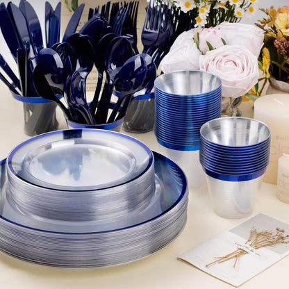 Hosting Made Easy – Beautiful & Hassle-Free with Durable and Fancy Disposable Dinnerware Set
