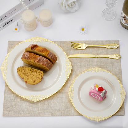 Disposable But Fancy Premium Plastic Tableware for Weddings & Parties