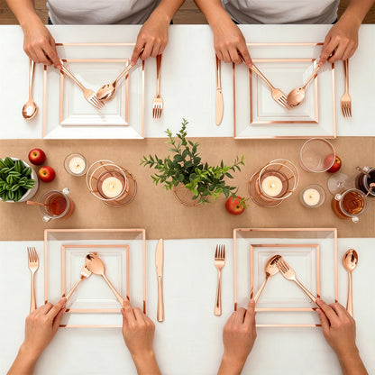 Elegant Disposable Tableware Set That Design for Beautiful Gatherings