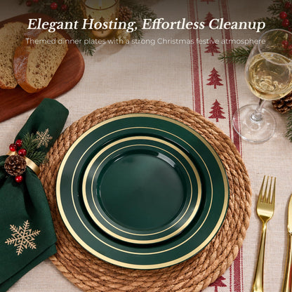 Disposable Classic Plates Set for 50/100 People