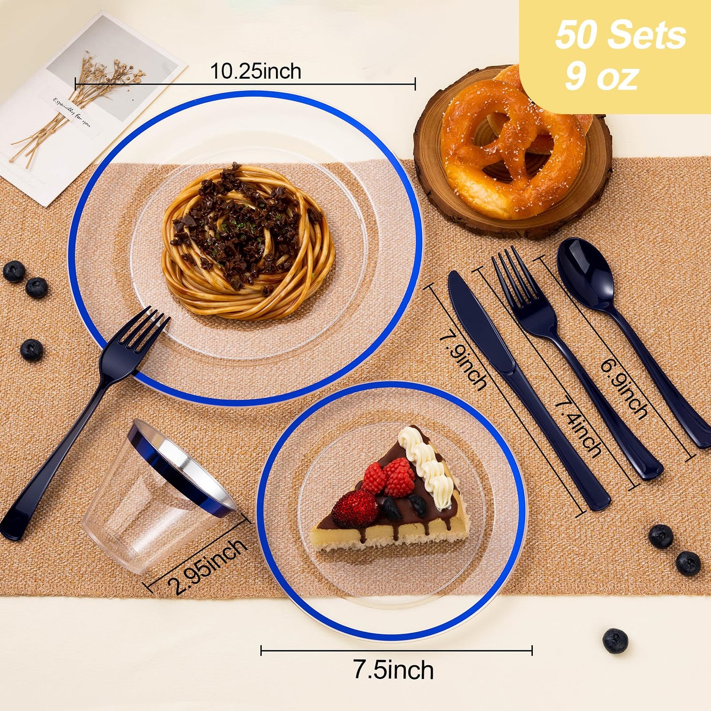Hosting Made Easy – Beautiful & Hassle-Free with Durable and Fancy Disposable Dinnerware Set