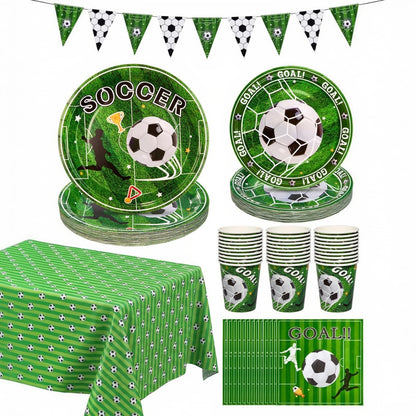 Paper Plates and Napkins Set for Specific holidays like Independence Day, Soccer Theme Party