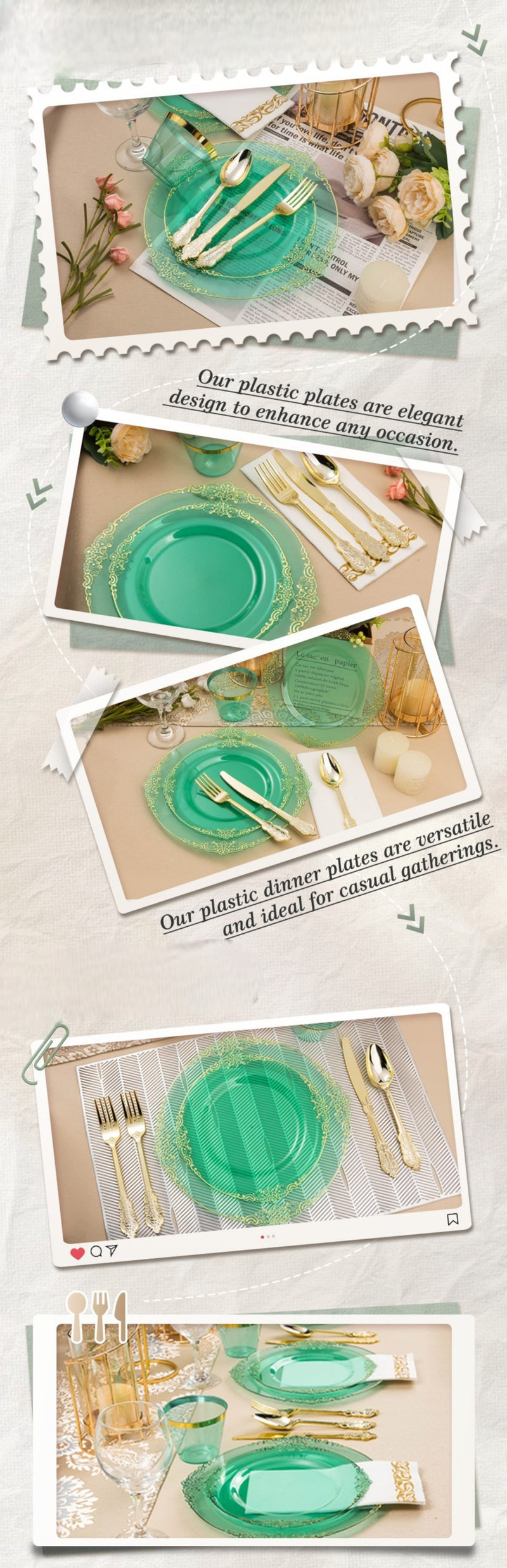 Green / 350 PCS (50 Guests)