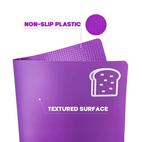 Goodluck 7 Pieces Flexible Cutting Boards, BPA Free Plastic Cutting Boards for Kitchen, Non Slip Cutting Mat for Meat and Vegetables, Thanksgiving