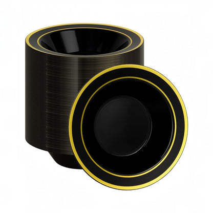 12-Ounce Disposable Bowls with Double Rims for Parties