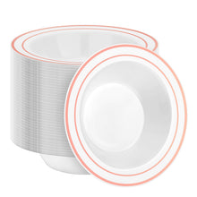 12-Ounce Disposable Bowls with Double Rims for Parties