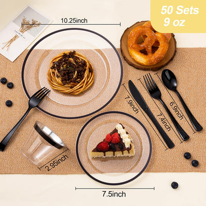 Hosting Made Easy – Beautiful & Hassle-Free with Durable and Fancy Disposable Dinnerware Set