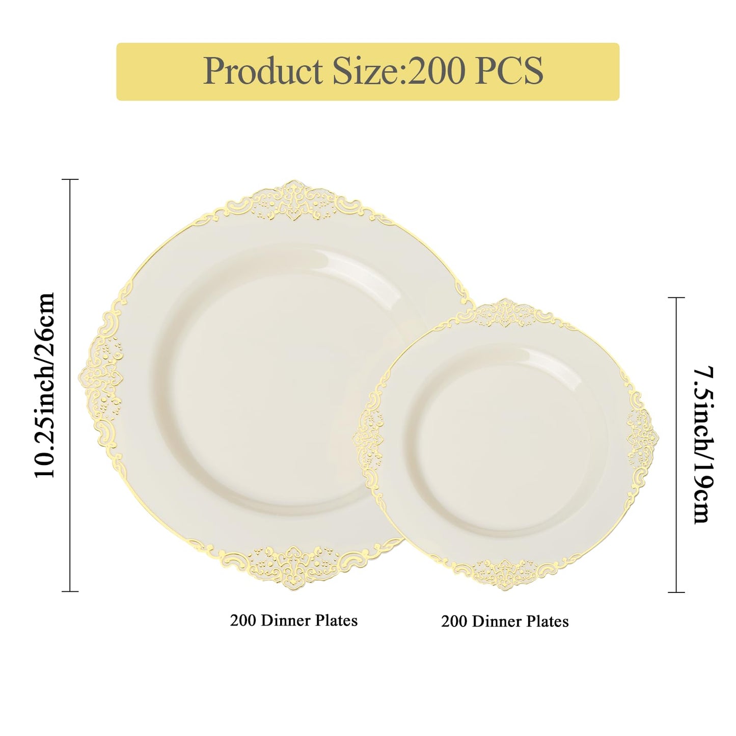 Disposable But Fancy Premium Plastic Tableware for Weddings & Parties