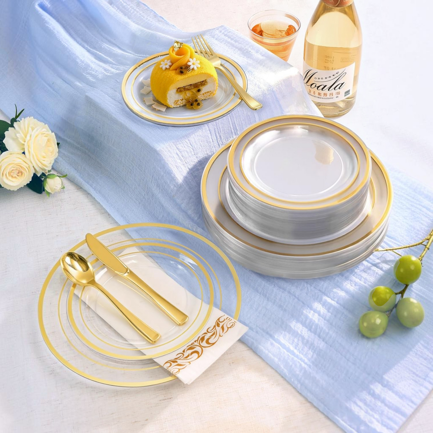 Save Time, Keep It Stylish – Shop Party Sets with Double Rim Design
