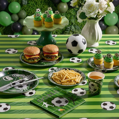 Paper Plates and Napkins Set for Specific holidays like Independence Day, Soccer Theme Party