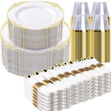 Luxury Disposable Dinnerware for Weddings & Parties,Stress-Free Celebration Party-Ready in Minutes