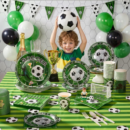 Paper Plates and Napkins Set for Specific holidays like Independence Day, Soccer Theme Party