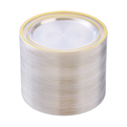 7 Inch Premium Disposable Plates for Wedding, Party, and Daily Use
