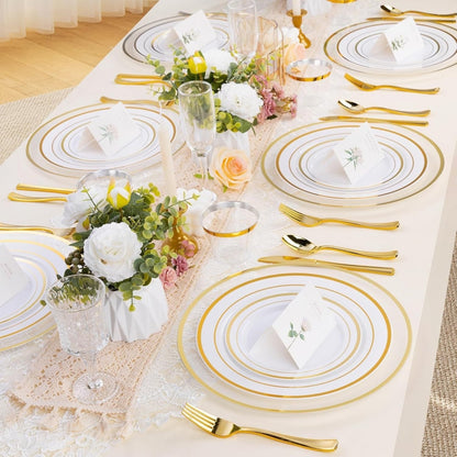 12 Inch Clear Charger Plates for Wedding, Parties, Dinners, Catering, Everyday Use