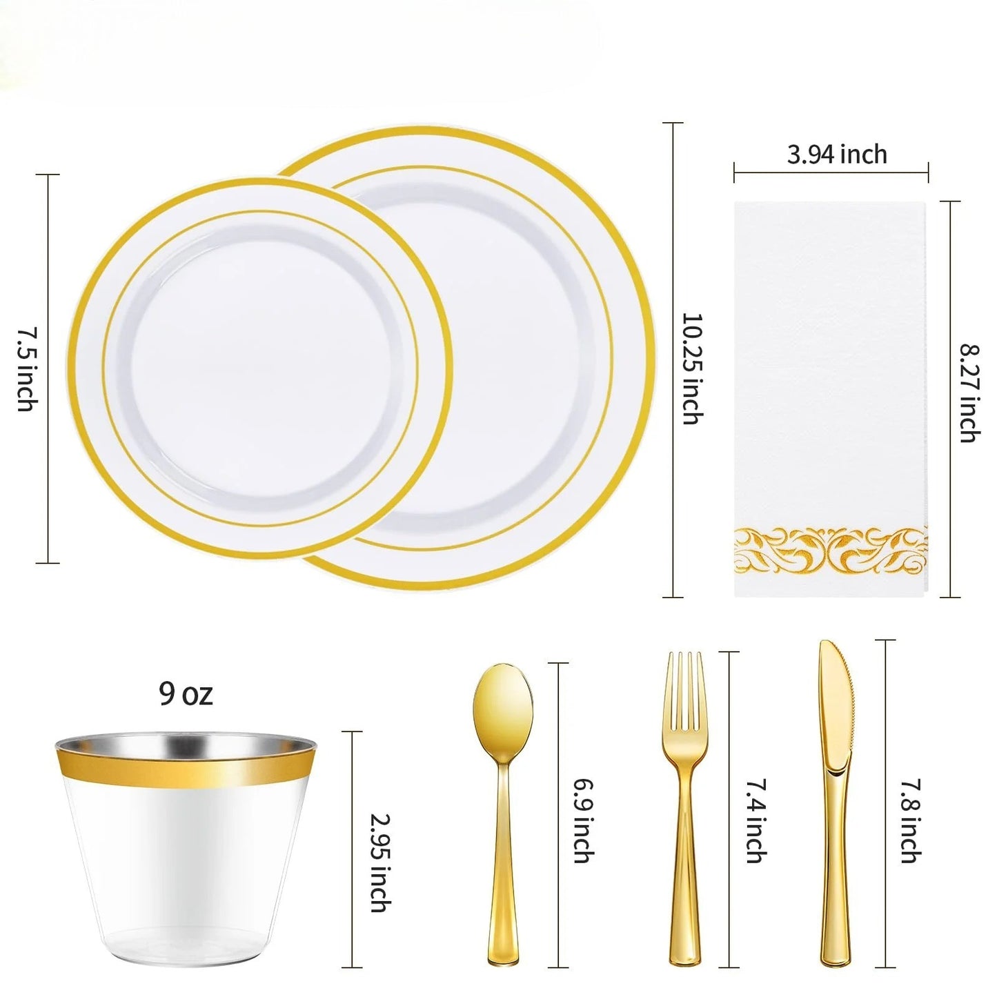 Save Time, Keep It Stylish – Shop Party Sets with Double Rim Design