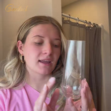 Goodluck 9 oz Disposable Stemless Clear Plastic Champagne Flutes for Party,Graduation,Wedding