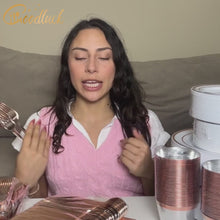 Goodluck Disposable Rose Gold Plastic Dinnerware Set
