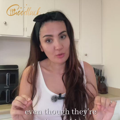 Goodluck 350PCS Disposable Clear with Gold Rim Plastic Dinnerware Sets for 50 Guests